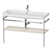Duravit Möbelwaschtisch-Kombi Happy D.2 Plus 117,5x49cm, m Konsole, 1 HL, Tau matt