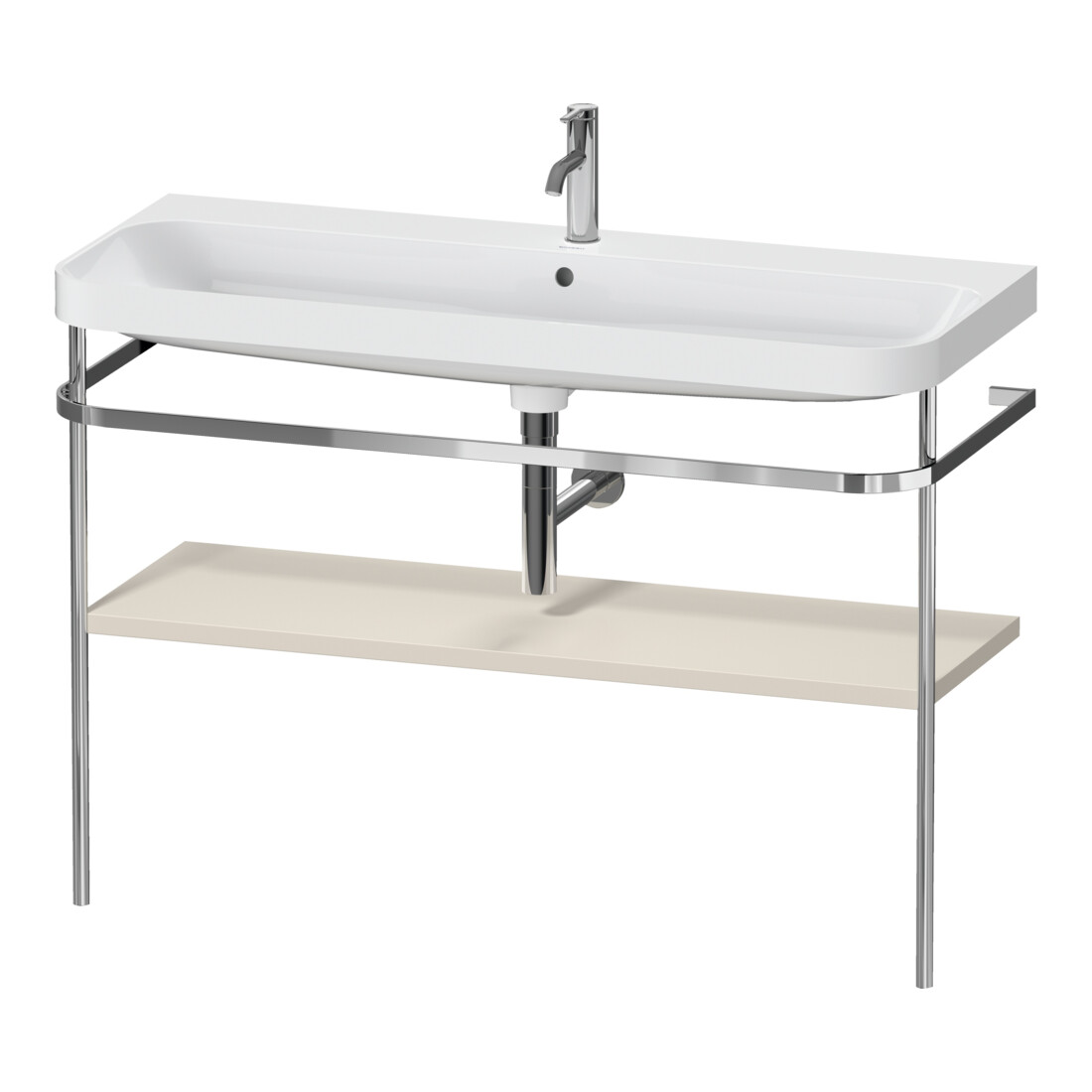 Duravit Möbelwaschtisch-Kombi Happy D.2 Plus 117,5x49cm, m Konsole, 1 HL, Tau matt