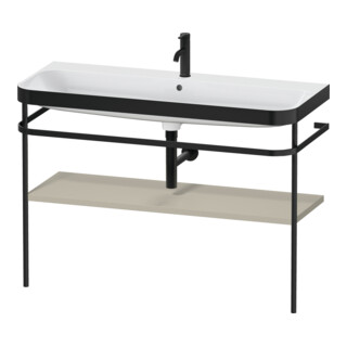 Duravit Möbelwaschtisch-Kombi Happy D.2 Plus 117,5x49cm, m Konsole, 1 HL, Tau s-matt