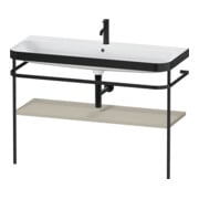 Duravit Möbelwaschtisch-Kombi Happy D.2 Plus 117,5x49cm, m Konsole, 1 HL, Tau s-matt