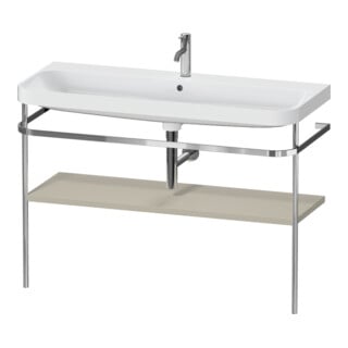 Duravit Möbelwaschtisch-Kombi Happy D.2 Plus 117,5x49cm, m Konsole, 1 HL, Tau s-matt