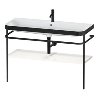 Duravit Möbelwaschtisch-Kombi Happy D.2 Plus 117,5x49cm, m Konsole, 1 HL, we hgl