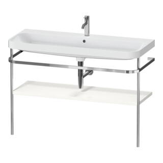 Duravit Möbelwaschtisch-Kombi Happy D.2 Plus 117,5x49cm, m Konsole, 1 HL, we hgl