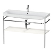 Duravit Möbelwaschtisch-Kombi Happy D.2 Plus 117,5x49cm, m Konsole, 1 HL, we hgl