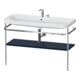 Duravit Möbelwaschtisch-Kombi Happy D.2 Plus 117,5x49cm, m Konsole, 2 HL, blau s-matt-1