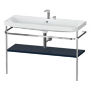 Duravit Möbelwaschtisch-Kombi Happy D.2 Plus 117,5x49cm, m Konsole, 2 HL, blau s-matt