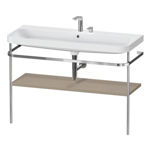 Duravit Möbelwaschtisch-Kombi Happy D.2 Plus 117,5x49cm, m Konsole, 2 HL, leinen