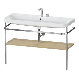 Duravit Möbelwaschtisch-Kombi Happy D.2 Plus 117,5x49cm, m Konsole, 2 HL, Medit. Ei