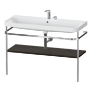 Duravit Möbelwaschtisch-Kombi Happy D.2 Plus 117,5x49cm, m Konsole, 2 HL, Nussb geb.-1