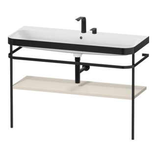 Duravit Möbelwaschtisch-Kombi Happy D.2 Plus 117,5x49cm, m Konsole, 2 HL, Tau matt