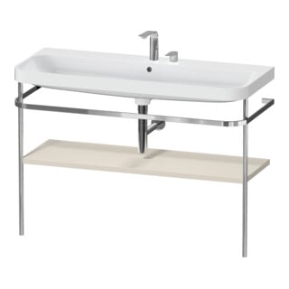 Duravit Möbelwaschtisch-Kombi Happy D.2 Plus 117,5x49cm, m Konsole, 2 HL, Tau matt