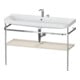 Duravit Möbelwaschtisch-Kombi Happy D.2 Plus 117,5x49cm, m Konsole, 2 HL, Tau matt-1