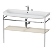 Duravit Möbelwaschtisch-Kombi Happy D.2 Plus 117,5x49cm, m Konsole, 2 HL, Tau matt