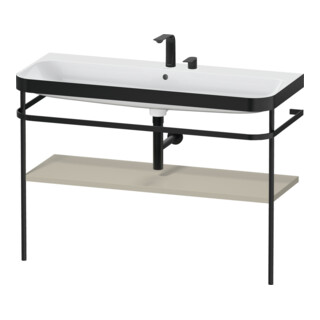 Duravit Möbelwaschtisch-Kombi Happy D.2 Plus 117,5x49cm, m Konsole, 2 HL, Tau s-matt
