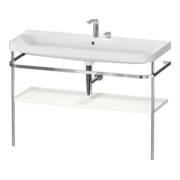 Duravit Möbelwaschtisch-Kombi Happy D.2 Plus 117,5x49cm, m Konsole, 2 HL, we hgl-1
