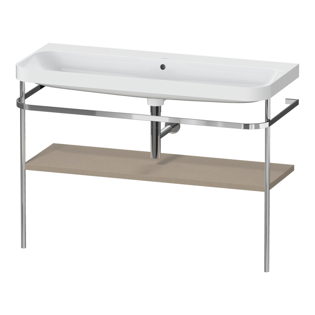 Duravit Möbelwaschtisch-Kombi Happy D.2 Plus 117,5x49cm, m Konsole, o. HL, leinen