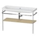 Duravit Möbelwaschtisch-Kombi Happy D.2 Plus 117,5x49cm, m Konsole, o. HL, Medit. Ei-1