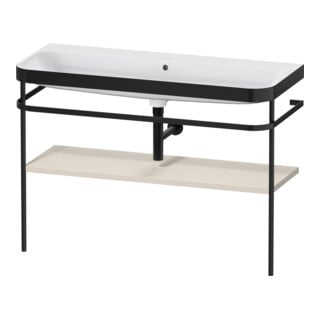 Duravit Möbelwaschtisch-Kombi Happy D.2 Plus 117,5x49cm, m Konsole, o. HL, Tau matt