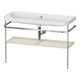 Duravit Möbelwaschtisch-Kombi Happy D.2 Plus 117,5x49cm, m Konsole, o. HL, Tau matt-1