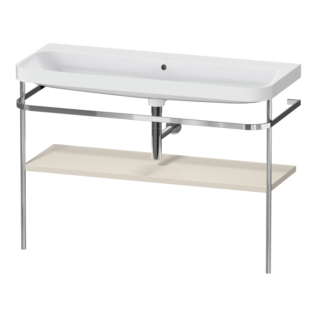 Duravit Möbelwaschtisch-Kombi Happy D.2 Plus 117,5x49cm, m Konsole, o. HL, Tau matt