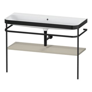Duravit Möbelwaschtisch-Kombi Happy D.2 Plus 117,5x49cm, m Konsole, o. HL, Tau s-matt