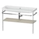 Duravit Möbelwaschtisch-Kombi Happy D.2 Plus 117,5x49cm, m Konsole, o. HL, Tau s-matt-1