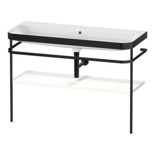 Duravit Möbelwaschtisch-Kombi Happy D.2 Plus 117,5x49cm, m Konsole, o. HL, we s-matt