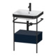 Duravit Möbelwaschtisch-Kombi Happy D.2 Plus 57,5x49cm, 1 HL, bl m, m Konso, 1 Lad-1