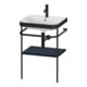 Duravit Möbelwaschtisch-Kombi Happy D.2 Plus 57,5x49cm, 1 HL, blau s-matt, m Konsole-1