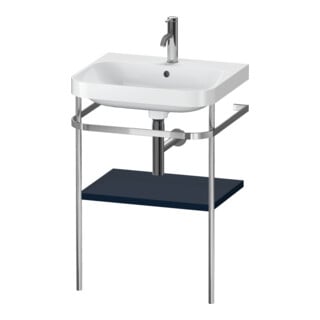Duravit Möbelwaschtisch-Kombi Happy D.2 Plus 57,5x49cm, 1 HL, blau s-matt, m Konsole