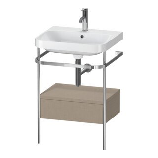 Duravit Möbelwaschtisch-Kombi Happy D.2 Plus 57,5x49cm, 1 HL, lei, m Kons, 1 Lad