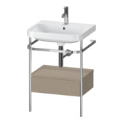 Duravit Möbelwaschtisch-Kombi Happy D.2 Plus 57,5x49cm, 1 HL, lei, m Kons, 1 Lad
