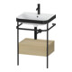 Duravit Möbelwaschtisch-Kombi Happy D.2 Plus 57,5x49cm, 1 HL, Me E, m Konso, 1 Lad-1