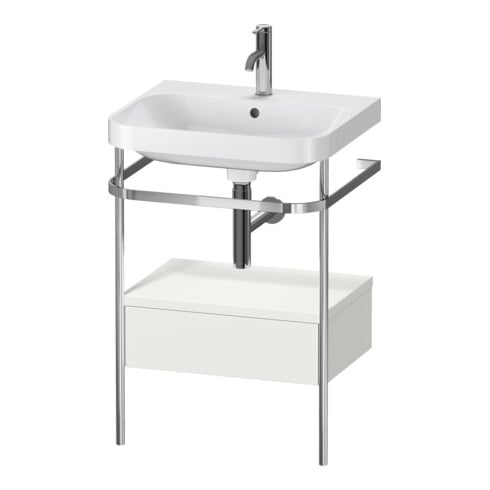 Duravit Möbelwaschtisch-Kombi Happy D.2 Plus 57,5x49cm, 1 HL, No w m, m Kons, 1 Lad