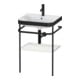 Duravit Möbelwaschtisch-Kombi Happy D.2 Plus 57,5x49cm, 1 HL, No we s-matt, m Konsole-1