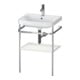Duravit Möbelwaschtisch-Kombi Happy D.2 Plus 57,5x49cm, 1 HL, No we s-matt, m Konsole-1