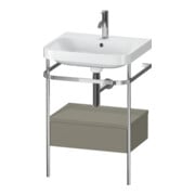 Duravit Möbelwaschtisch-Kombi Happy D.2 Plus 57,5x49cm, 1 HL, st-g m, m Kons, 1 Lad
