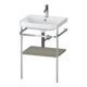 Duravit Möbelwaschtisch-Kombi Happy D.2 Plus 57,5x49cm, 1 HL, st-g s-matt, m Konsole-1