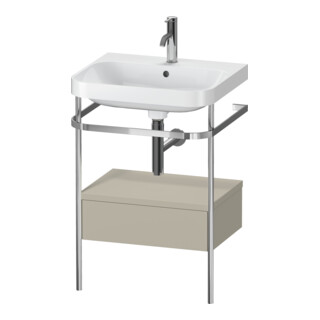 Duravit Möbelwaschtisch-Kombi Happy D.2 Plus 57,5x49cm, 1 HL, T m, m Kons, 1 Lad