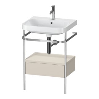 Duravit Möbelwaschtisch-Kombi Happy D.2 Plus 57,5x49cm, 1 HL, T m, m Kons, 1 Lad