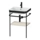 Duravit Möbelwaschtisch-Kombi Happy D.2 Plus 57,5x49cm, 1 HL, Tau matt, m Konsole-1