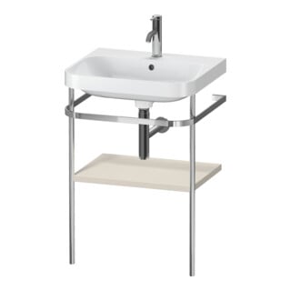 Duravit Möbelwaschtisch-Kombi Happy D.2 Plus 57,5x49cm, 1 HL, Tau matt, m Konsole