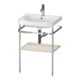 Duravit Möbelwaschtisch-Kombi Happy D.2 Plus 57,5x49cm, 1 HL, Tau matt, m Konsole-1
