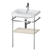 Duravit Möbelwaschtisch-Kombi Happy D.2 Plus 57,5x49cm, 1 HL, Tau matt, m Konsole