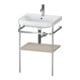 Duravit Möbelwaschtisch-Kombi Happy D.2 Plus 57,5x49cm, 1 HL, Tau s-matt, m Konsole-1