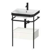 Duravit Möbelwaschtisch-Kombi Happy D.2 Plus 57,5x49cm, 1 HL, w g, m Konso, 1 Lad