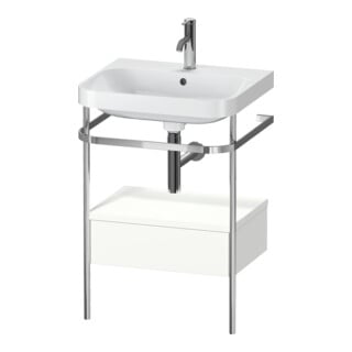 Duravit Möbelwaschtisch-Kombi Happy D.2 Plus 57,5x49cm, 1 HL, w m, m Kons, 1 Lad