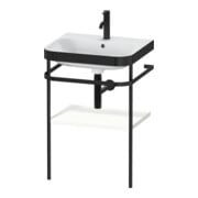 Duravit Möbelwaschtisch-Kombi Happy D.2 Plus 57,5x49cm, 1 HL, we matt, m Konsole
