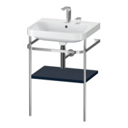 Duravit Möbelwaschtisch-Kombi Happy D.2 Plus 57,5x49cm, 2 HL, blau s-matt, m Konsole