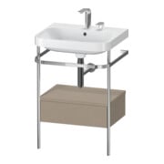 Duravit Möbelwaschtisch-Kombi Happy D.2 Plus 57,5x49cm, 2 HL, lei, m Kons, 1 Lad